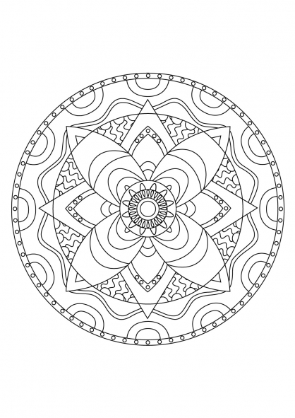 Disegno da colorare: Mandala (Mandala) #23070 - Pagine da Colorare Stampabili Gratuite