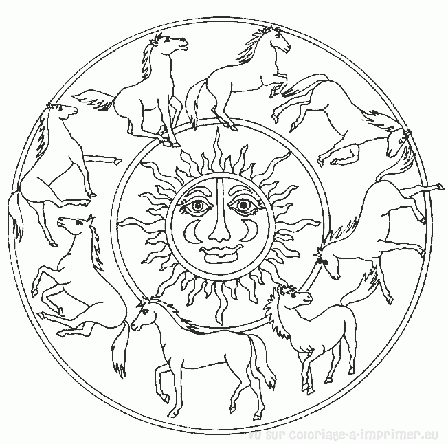 Disegno da colorare: Mandala animali (Mandala) #22692 - Pagine da Colorare Stampabili Gratuite