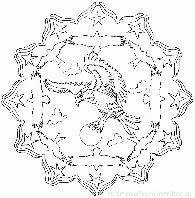 Disegno da colorare: Mandala animali (Mandala) #22711 - Pagine da Colorare Stampabili Gratuite