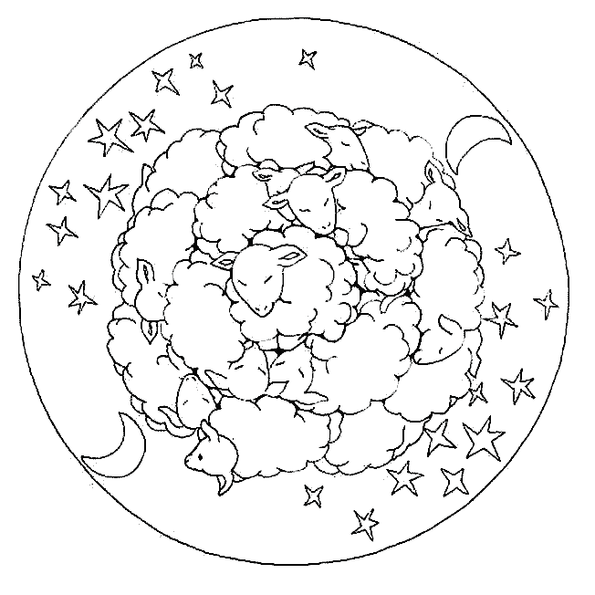 Disegno da colorare: Mandala animali (Mandala) #22741 - Pagine da Colorare Stampabili Gratuite