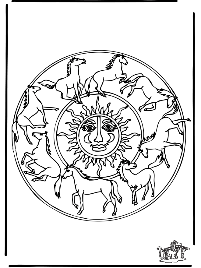 Disegno da colorare: Mandala animali (Mandala) #22767 - Pagine da Colorare Stampabili Gratuite