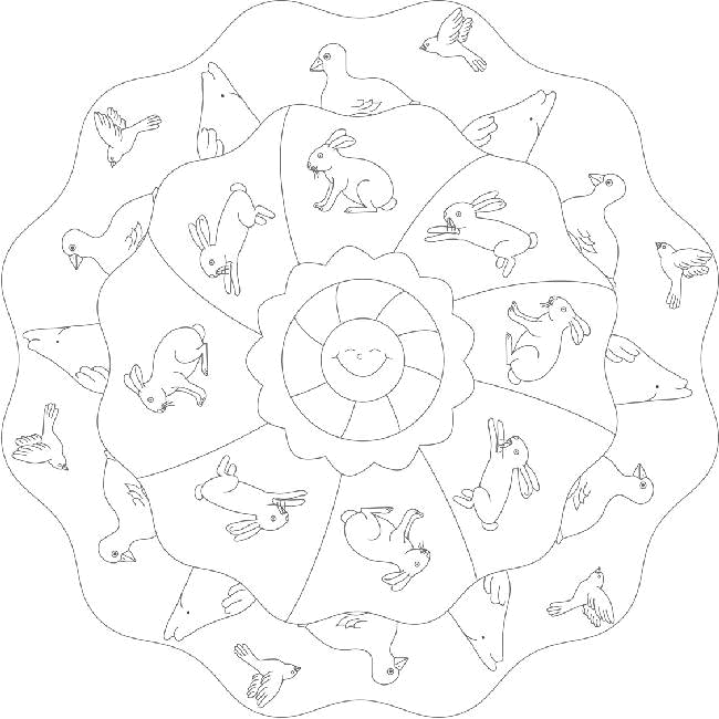 Disegno da colorare: Mandala animali (Mandala) #22832 - Pagine da Colorare Stampabili Gratuite