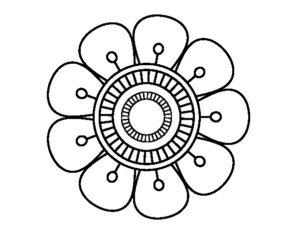 Disegno da colorare: Mandala di fiori (Mandala) #117042 - Pagine da Colorare Stampabili Gratuite