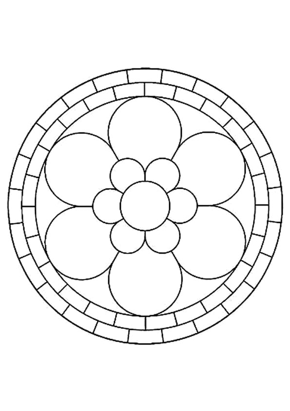 Disegno da colorare: Mandala di fiori (Mandala) #117059 - Pagine da Colorare Stampabili Gratuite