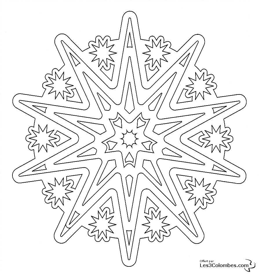 Disegno da colorare: Mandala di fiori (Mandala) #117061 - Pagine da Colorare Stampabili Gratuite
