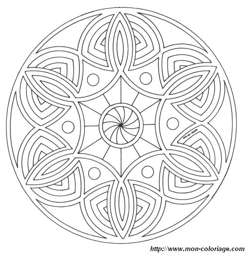 Disegno da colorare: Mandala di fiori (Mandala) #117079 - Pagine da Colorare Stampabili Gratuite