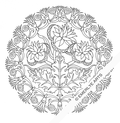 Disegno da colorare: Mandala di fiori (Mandala) #117091 - Pagine da Colorare Stampabili Gratuite