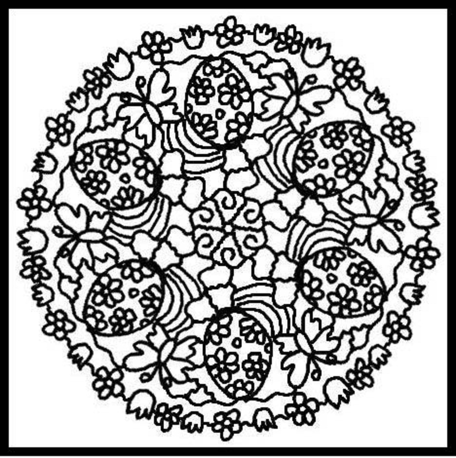 Disegno da colorare: Mandala di fiori (Mandala) #117127 - Pagine da Colorare Stampabili Gratuite