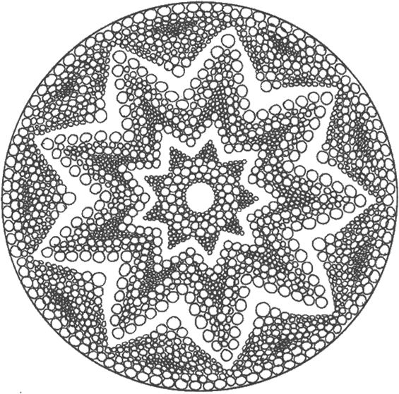 Disegno da colorare: Mandala di stelle (Mandala) #117957 - Pagine da Colorare Stampabili Gratuite