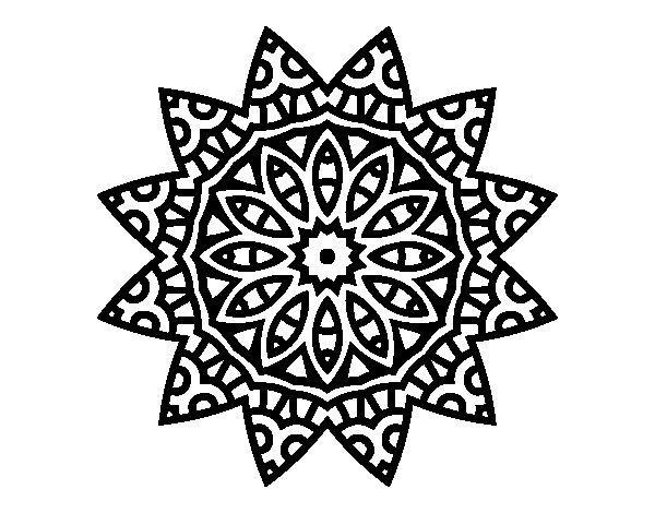 Disegno da colorare: Mandala di stelle (Mandala) #117967 - Pagine da Colorare Stampabili Gratuite