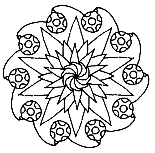 Disegno da colorare: Mandala di stelle (Mandala) #117968 - Pagine da Colorare Stampabili Gratuite