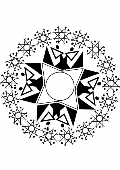 Disegno da colorare: Mandala di stelle (Mandala) #117989 - Pagine da Colorare Stampabili Gratuite