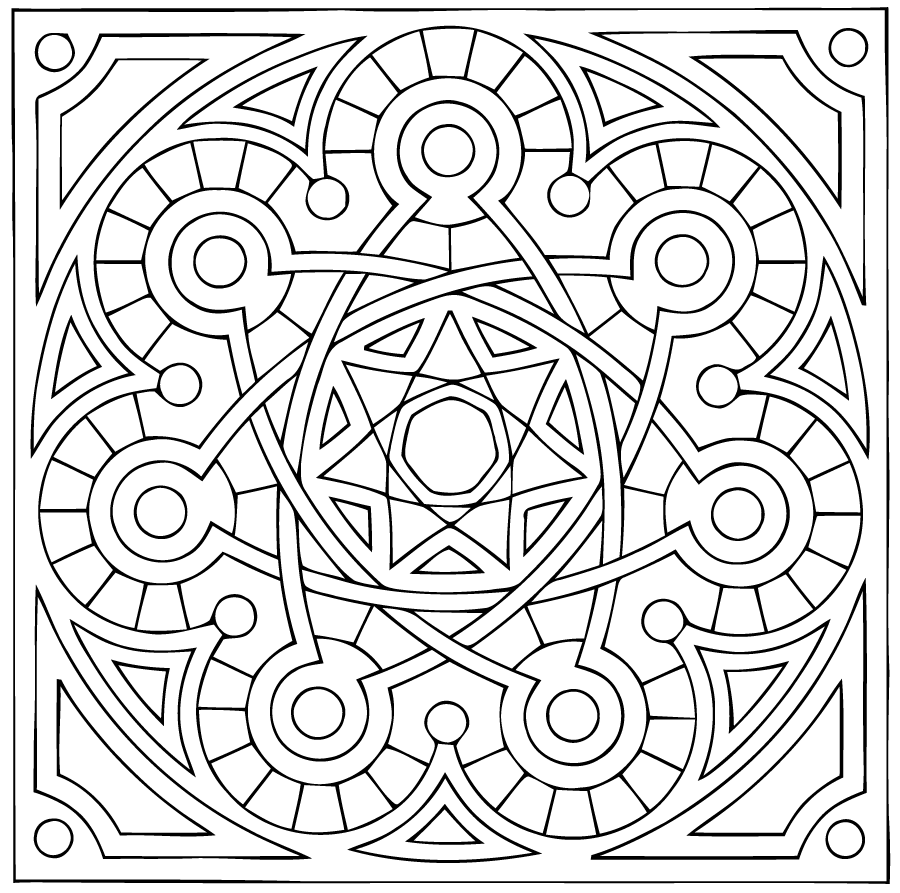 Disegno da colorare: Mandala di stelle (Mandala) #118035 - Pagine da Colorare Stampabili Gratuite