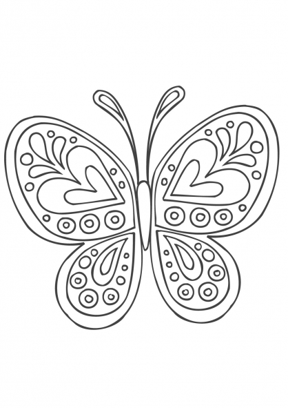Disegno da colorare: Mandala farfalla (Mandala) #117381 - Pagine da Colorare Stampabili Gratuite