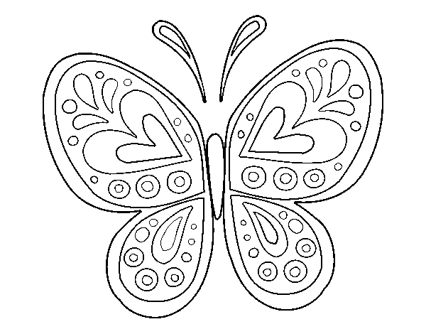 Disegno da colorare: Mandala farfalla (Mandala) #117413 - Pagine da Colorare Stampabili Gratuite