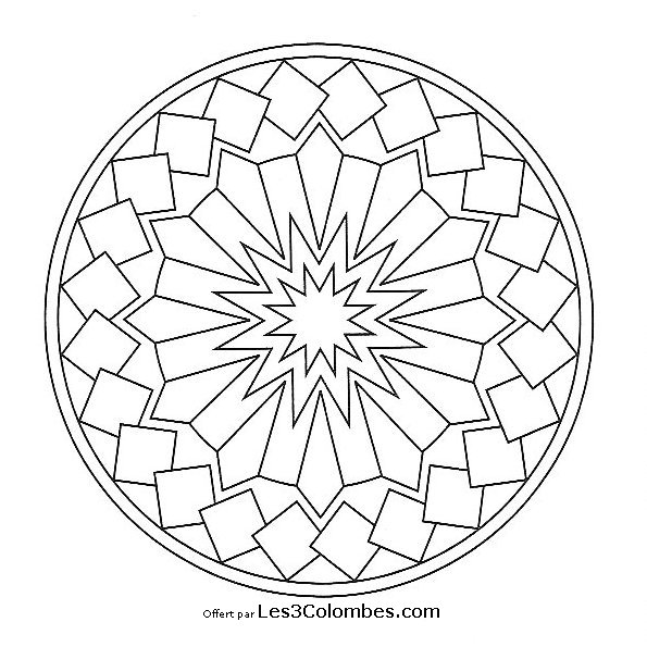 Disegno da colorare: Mandala per bambini (Mandala) #124118 - Pagine da Colorare Stampabili Gratuite