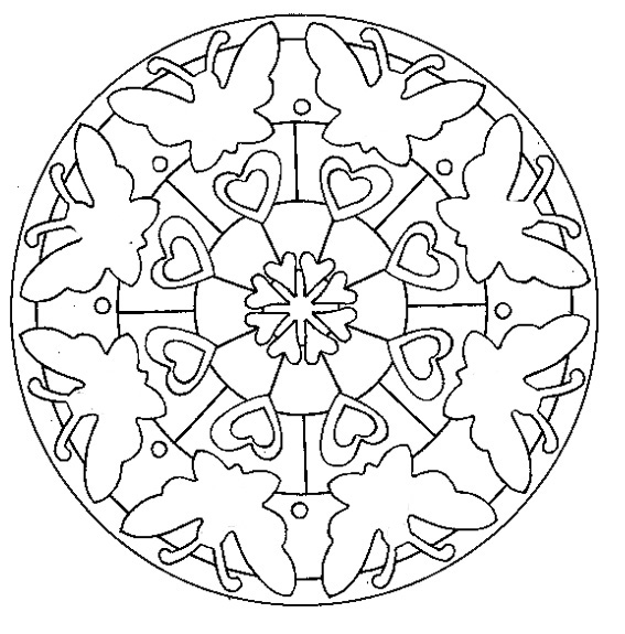 Disegno da colorare: Mandala per bambini (Mandala) #124126 - Pagine da Colorare Stampabili Gratuite