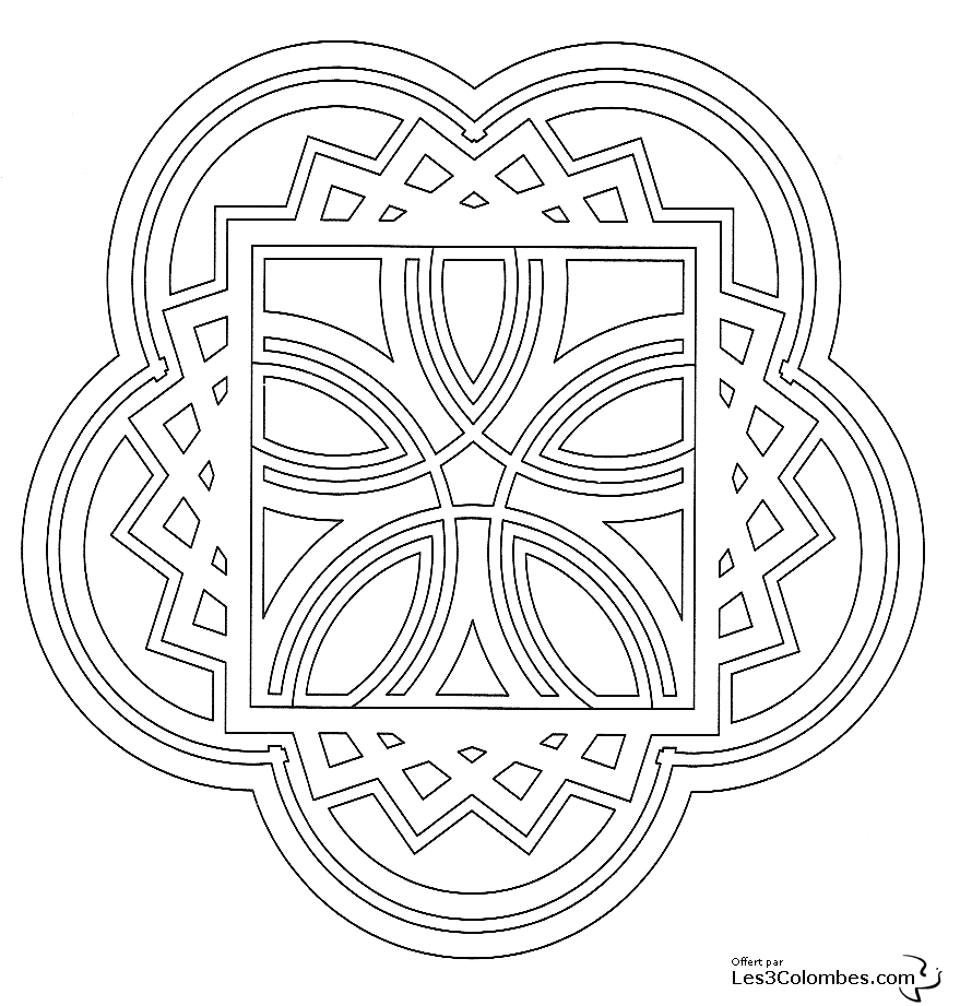 Disegno da colorare: Mandala per bambini (Mandala) #124131 - Pagine da Colorare Stampabili Gratuite