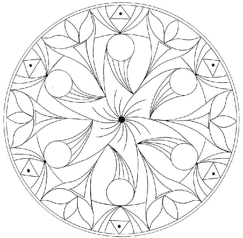 Disegno da colorare: Mandala per bambini (Mandala) #124145 - Pagine da Colorare Stampabili Gratuite