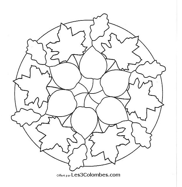 Disegno da colorare: Mandala per bambini (Mandala) #124165 - Pagine da Colorare Stampabili Gratuite