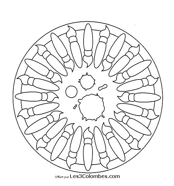 Disegno da colorare: Mandala per bambini (Mandala) #124180 - Pagine da Colorare Stampabili Gratuite