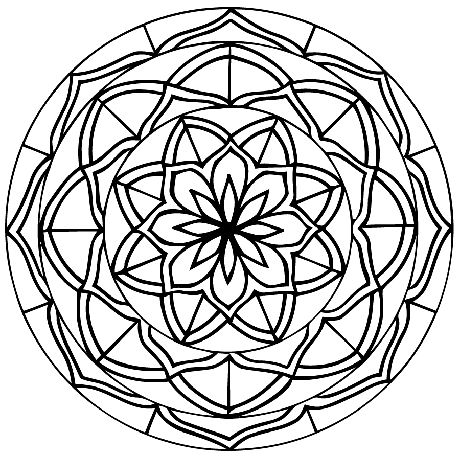 Disegno da colorare: Mandala per bambini (Mandala) #124206 - Pagine da Colorare Stampabili Gratuite
