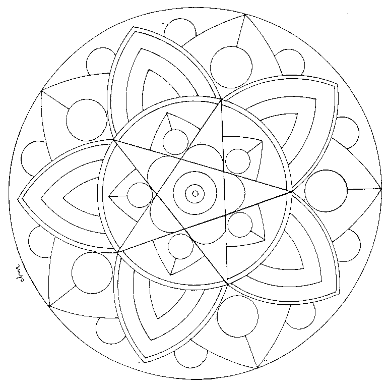 Disegno da colorare: Mandala per bambini (Mandala) #124208 - Pagine da Colorare Stampabili Gratuite