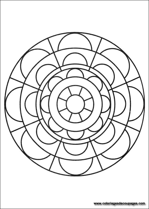 Disegno da colorare: Mandala per bambini (Mandala) #124218 - Pagine da Colorare Stampabili Gratuite