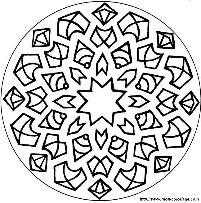 Disegno da colorare: Mandala per bambini (Mandala) #124248 - Pagine da Colorare Stampabili Gratuite