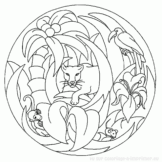 Disegno da colorare: Mandala per bambini (Mandala) #124271 - Pagine da Colorare Stampabili Gratuite
