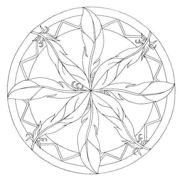 Disegno da colorare: Mandala per bambini (Mandala) #124279 - Pagine da Colorare Stampabili Gratuite