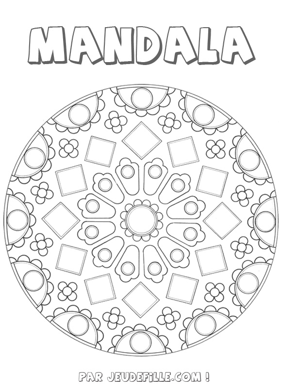 Disegno da colorare: Mandala per bambini (Mandala) #124350 - Pagine da Colorare Stampabili Gratuite