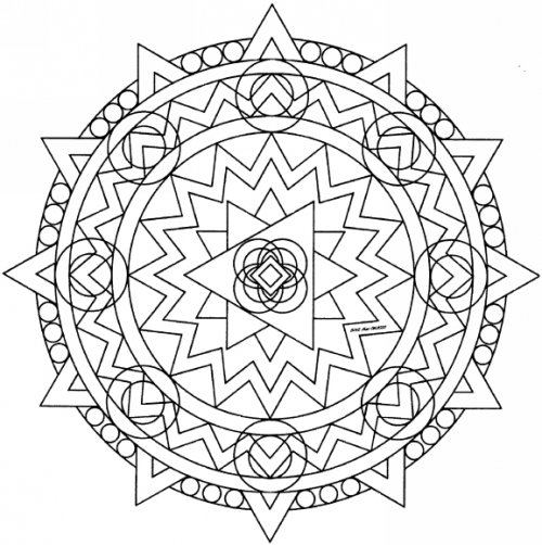 Disegno da colorare: Mandala per bambini (Mandala) #124368 - Pagine da Colorare Stampabili Gratuite