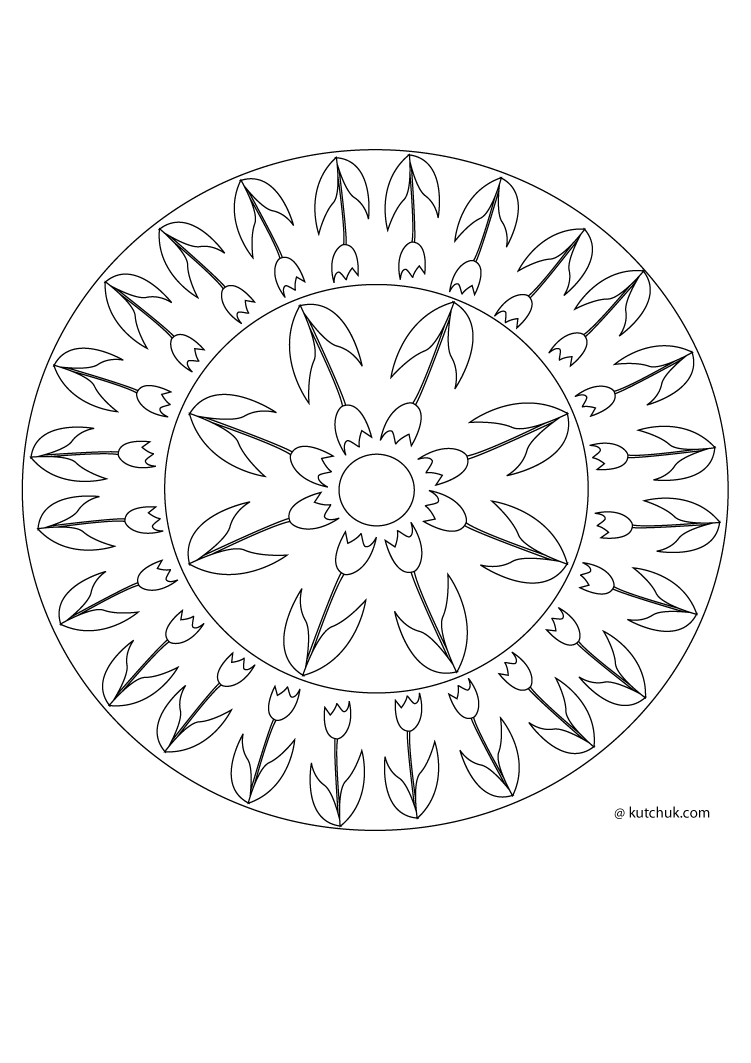 Disegno da colorare: Mandala per bambini (Mandala) #124373 - Pagine da Colorare Stampabili Gratuite