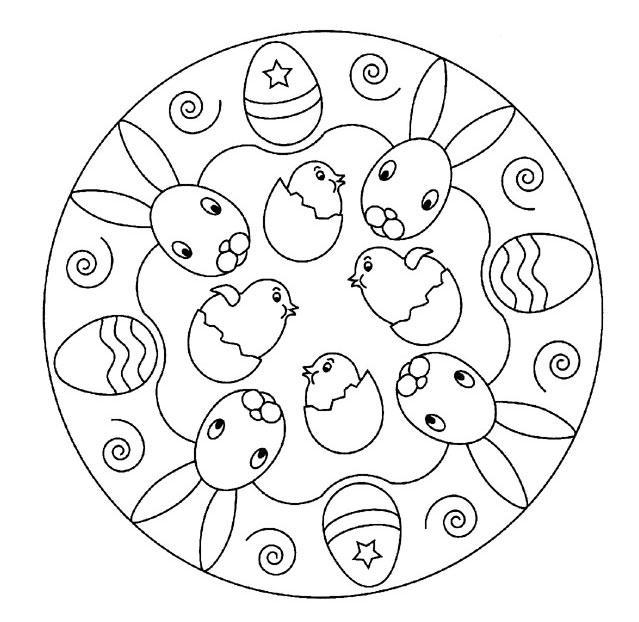 Disegno da colorare: Mandala per bambini (Mandala) #124379 - Pagine da Colorare Stampabili Gratuite