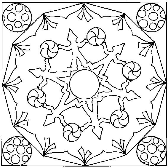 Disegno da colorare: Mandala per bambini (Mandala) #124385 - Pagine da Colorare Stampabili Gratuite