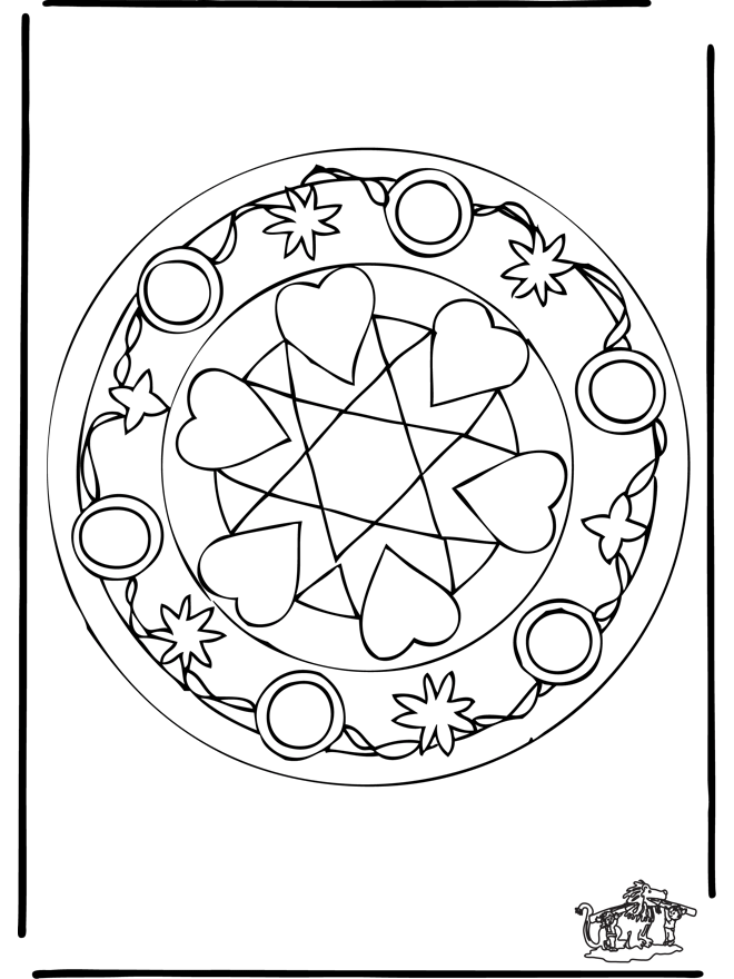 Disegno da colorare: Mandala per bambini (Mandala) #124389 - Pagine da Colorare Stampabili Gratuite