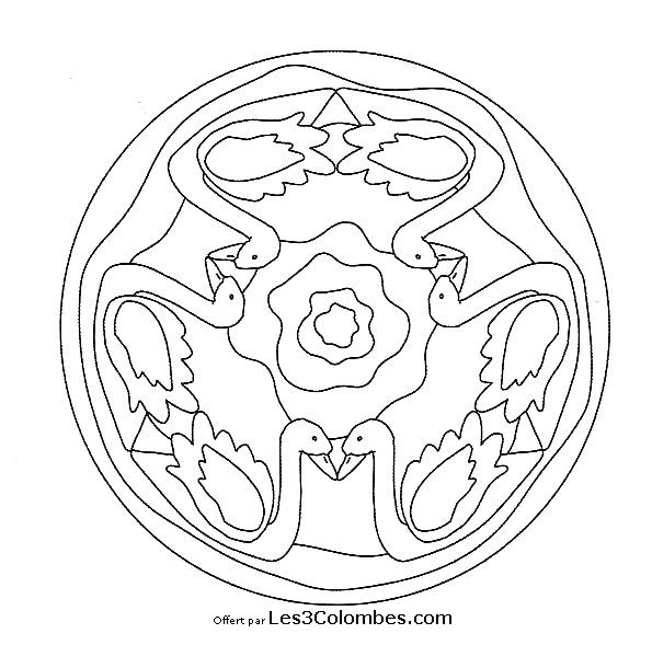 Disegno da colorare: Mandala per bambini (Mandala) #124449 - Pagine da Colorare Stampabili Gratuite