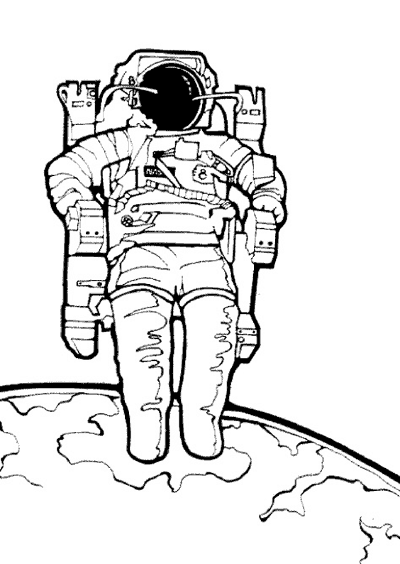 Disegno da colorare: Astronauta (Mestieri e Professioni) #87596 - Pagine da Colorare Stampabili Gratuite