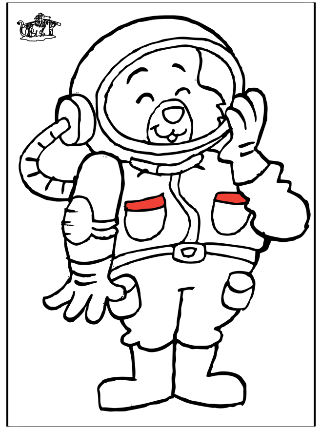 Disegno da colorare: Astronauta (Mestieri e Professioni) #87603 - Pagine da Colorare Stampabili Gratuite