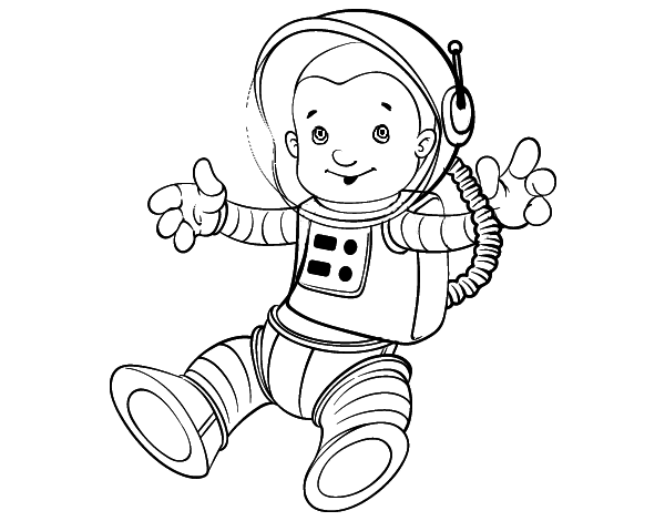 Disegno da colorare: Astronauta (Mestieri e Professioni) #87630 - Pagine da Colorare Stampabili Gratuite