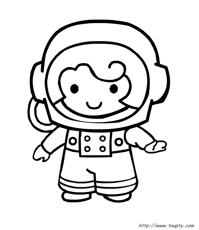 Disegno da colorare: Astronauta (Mestieri e Professioni) #87658 - Pagine da Colorare Stampabili Gratuite