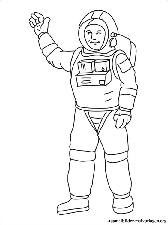 Disegno da colorare: Astronauta (Mestieri e Professioni) #87717 - Pagine da Colorare Stampabili Gratuite