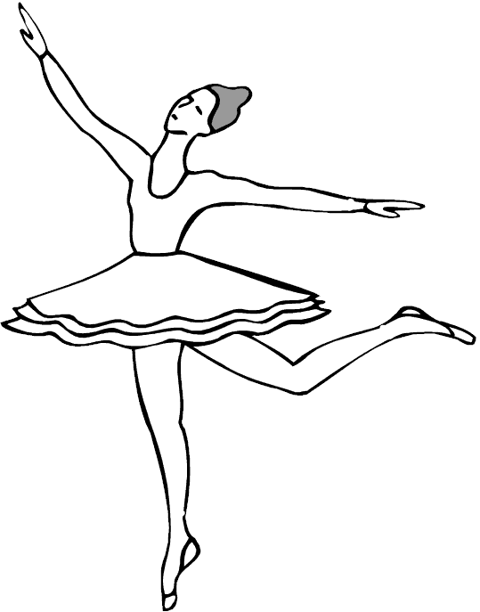 Disegno da colorare: Ballerino / Ballerino (Mestieri e Professioni) #92132 - Pagine da Colorare Stampabili Gratuite