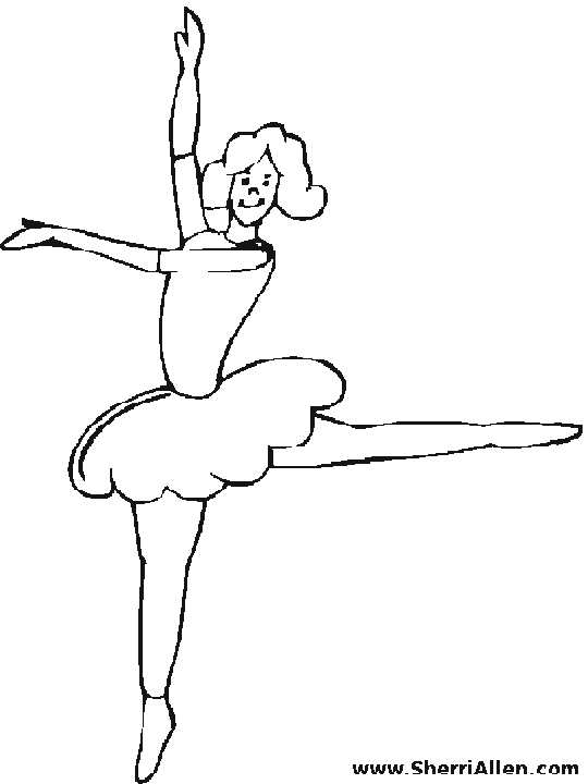 Disegno da colorare: Ballerino / Ballerino (Mestieri e Professioni) #92139 - Pagine da Colorare Stampabili Gratuite