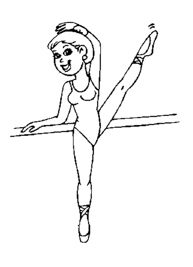 Disegno da colorare: Ballerino / Ballerino (Mestieri e Professioni) #92160 - Pagine da Colorare Stampabili Gratuite