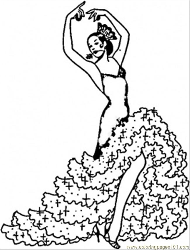 Disegno da colorare: Ballerino / Ballerino (Mestieri e Professioni) #92273 - Pagine da Colorare Stampabili Gratuite