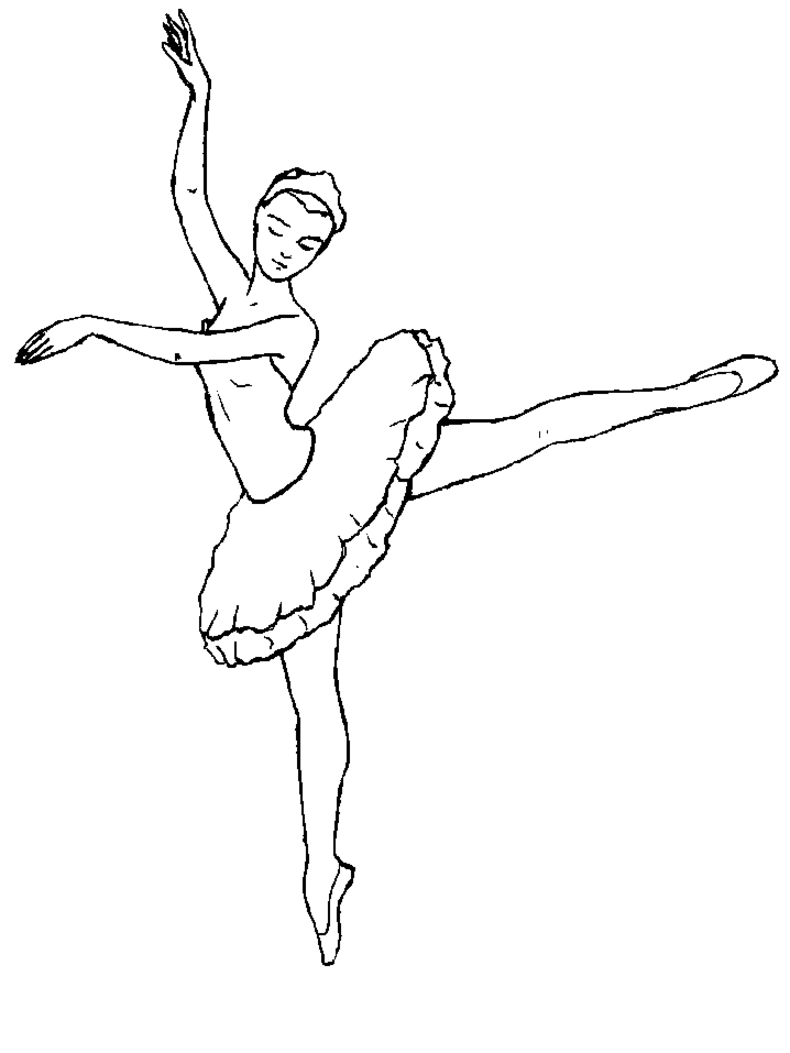 Disegno da colorare: Ballerino / Ballerino (Mestieri e Professioni) #92395 - Pagine da Colorare Stampabili Gratuite