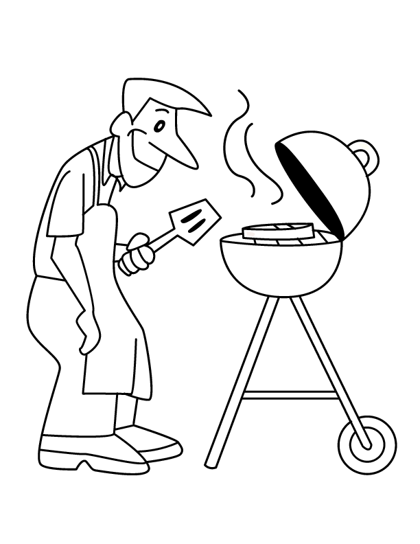 Disegno da colorare: Cuoco / Cuoco (Mestieri e Professioni) #91850 - Pagine da Colorare Stampabili Gratuite
