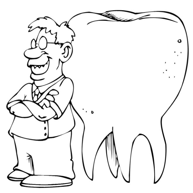 Disegno da colorare: Dentista (Mestieri e Professioni) #92837 - Pagine da Colorare Stampabili Gratuite